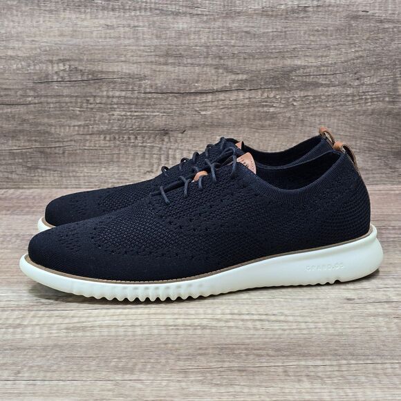 Cole Haan 2.ZERØGRAND Stichlite Men's Size 12M Black Oxford Dress Shoes (C27568) - Picture 3 of 9